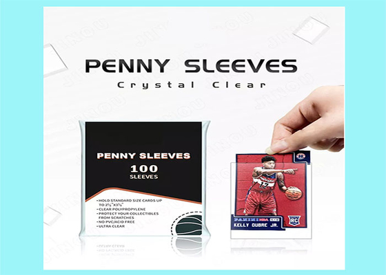 Transparent Protector Penny Card Sleeves Pennies PP / PE Material