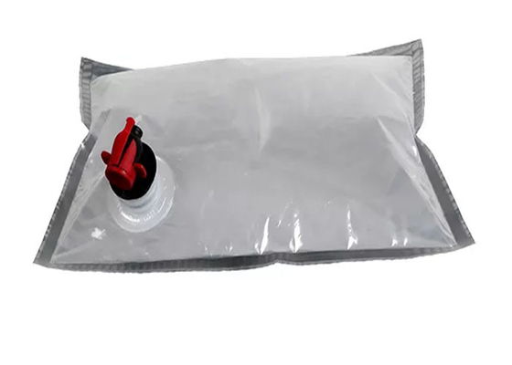 Plastic Aseptic 15L 20L BIB Pouch For Coffee Wine Syrup Juice Water Liquid