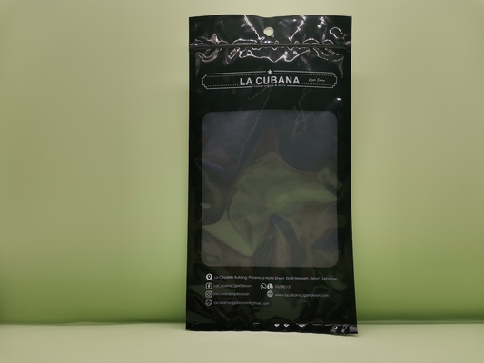 Cigar Moisturizing Packaging Plastic Bag Pouches With Ziplock Slider