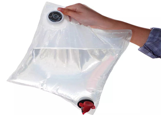 Transparent 22L 25L 50L Aluminum Aseptic Bag In Box With Spigot For Liquid Beverage