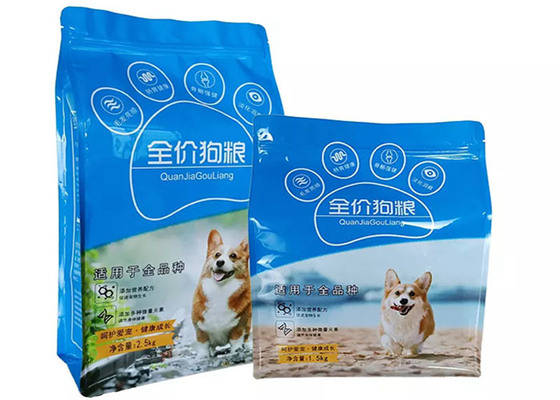 Pet Cat Dog Food Packaging Foil Ziplock Bags Customized Printing Stand Up Mylar