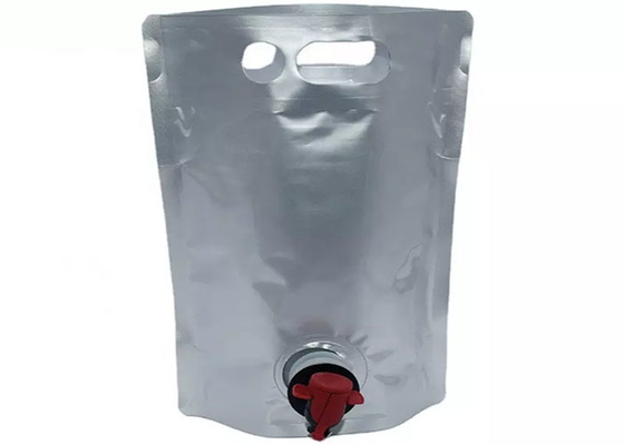 Aluminum Foil Stand Up Pouch With Spout 1l 2l 3l 5l Olive Oil Coffee Wine Beverage