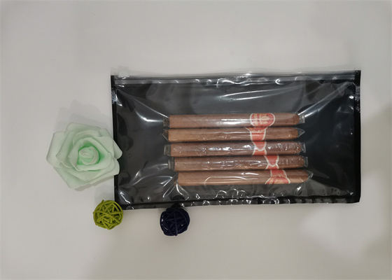 RTS Humidity Cigar Packaging Bags , Side Ziplock With Slider Cigar Humidor Bag