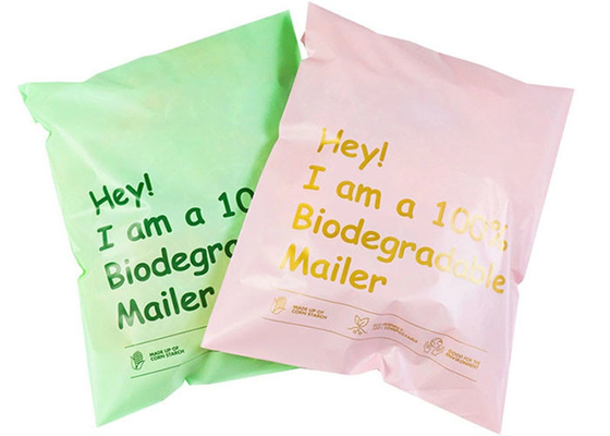 PLA PBAT Plant Starch 100% Biodegradable Courier Bags Clothing Mailing Packaging