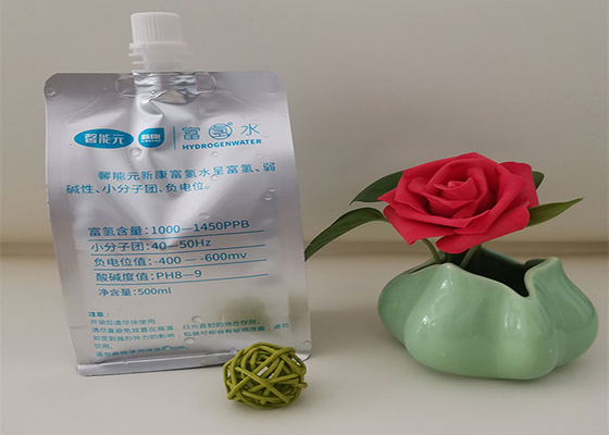 Reusable Stand Up Plastic Drink Liquid Spout Pouch For Milk Juice Hydrogen Water