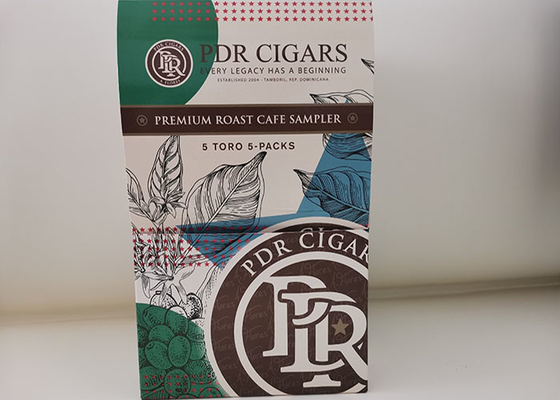 Resealable Custom Plastic Cigar Humidity Ziplock Bags With Display Box