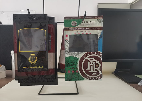 Display Frame New Cigar Humidifier Bag , Humidor Cigar Packaging Bags