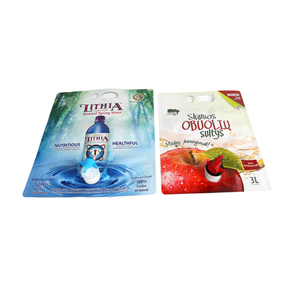 Aluminum Foil Drinking Juice Bag In Box With Spout Tap Wine Liquid