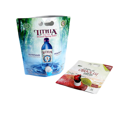 Aluminum Foil Drinking Juice Bag In Box With Spout Tap Wine Liquid