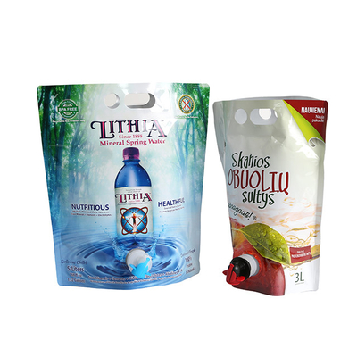 Aluminum Foil Drinking Juice Bag In Box With Spout Tap Wine Liquid