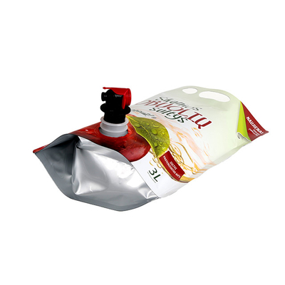 Customization Size Stand Up Pouch With Spout Moisture Proof Packaging For Wine / Juice / Olive Oil