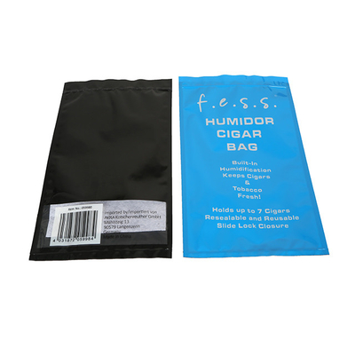 ProPlastic Ziplock Tobacco Packaging Bag With Humidifying, Cigar Packaging Bag With Custom Printing