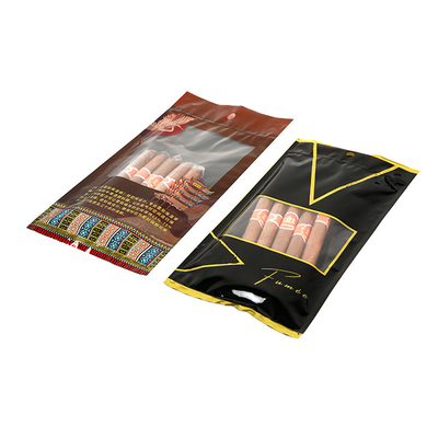 Wholsale Custom Printed Cheap Resealable Plastic Cigar Humidity Bags