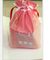 Moisture Proof Red Frosted Printed Drawstring Bags Fit Christmas Gift