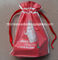 Red double-layer material outer CPE + inner PE plastic gift bag, drawstring bag gift bag with ribbon