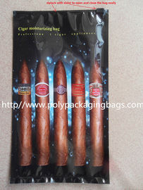 Cigar Moisturizing Packaging Plastic Bag Pouches With Ziplock Slider