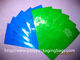 Middle Sealed Plastic Bag Disposable Wet Wipes Packaging , Blue / Green