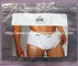 Antistatic Underwear Packaging Resealable Zip Lock Plastic Bag with Hook