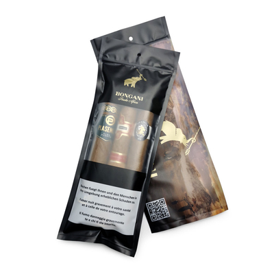 Custom Ziplock Cigar Humidor Bags With Moisturized System and Display Window 90 Day Preservation 20 Cigar Capacity