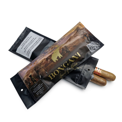 Custom Ziplock Cigar Humidor Bags With Moisturized System and Display Window 90 Day Preservation 20 Cigar Capacity