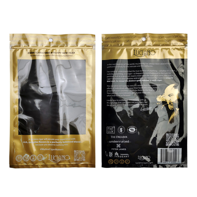 Resealable Cigar Humidor Bags with Moisturized System and Display Box for 90 Days Freshness