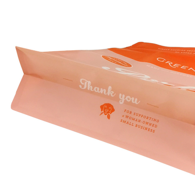 Custom Pet Food Pouch Stand Up Zipper Bag Resealable Barrier Bag Flat Bottom Pet Food Bag