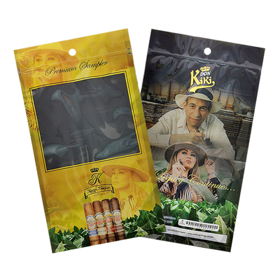 Factory Custom Printed Zip Lock Cigar Humidor bags 69%~75% RH