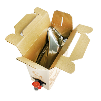 1L aluminum bib bag box packaging, with a dispenser faucet, suitable for liquid juice, wine, coffee and olive oil packaging bags, with a bib faucet