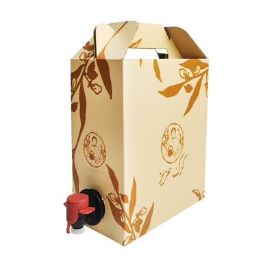 1L aluminum bib bag box packaging, with a dispenser faucet, suitable for liquid juice, wine, coffee and olive oil packaging bags, with a bib faucet