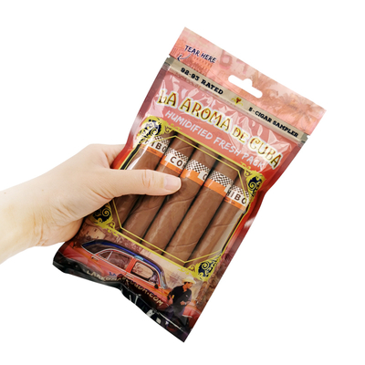 Cigar Moisturizing Pouch With Gravure Printing Cigar Humidority Pouches Cigar Humidor Bags Ziplock Cigar Humidor Bag