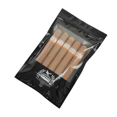 Custom Portable Seal-tight Zip Lock Cigar Humidor Bag for Business Trips