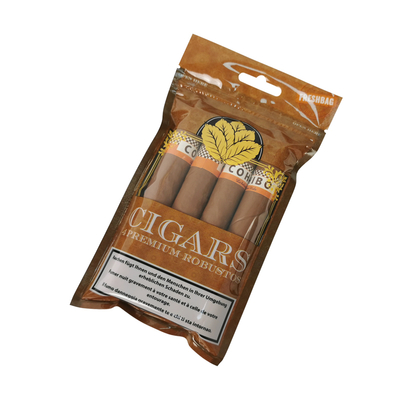 Custom Luxury Leather Cigar Travel Case with Humidifier Portable Cedar Lined Humidor Bag Moisture Control Ziplock Pouch