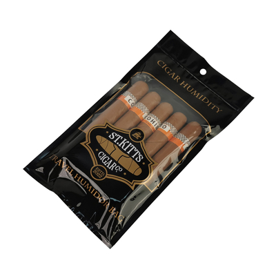 Wholesale Eco Friendly Reusable Keep Cigars Moist & Fresh Tbacco Products Cigar Bags Zipper Bag Cigar Travel Humidifier Bag