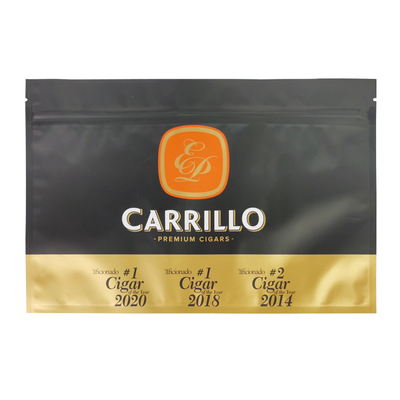 Custom Printed Cigar Humidity Smell Proof Food Packaging Bag Zipper Lock Tobacco Cigar Wrap Plastic Packaging Mylar Bags