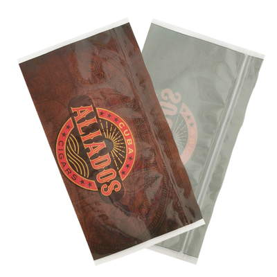 Deodorizer food grade packaging polyester film bag zipper aluminum foil tobacco cigar plastic packaging bag