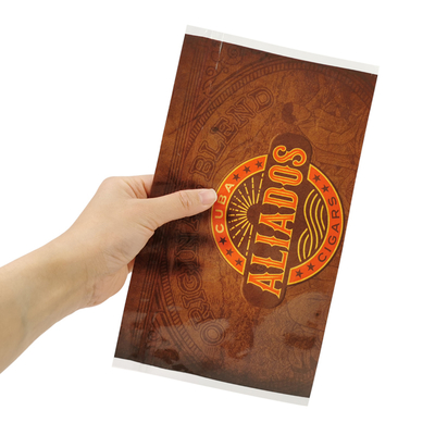 Deodorizer food grade packaging polyester film bag zipper aluminum foil tobacco cigar plastic packaging bag