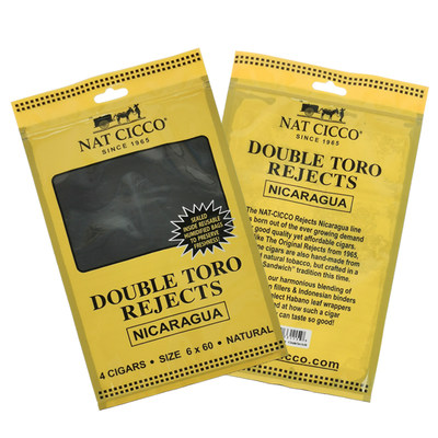 Custom Tobacco Packaging Humidifier plastic bag humidifier cigar bag with hygrometer and Divider