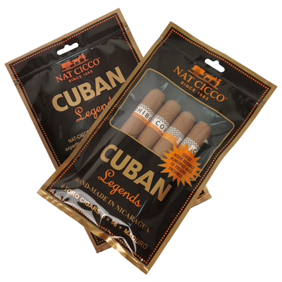 Personalized Logo Custom Cigar Humidor Moisturizing Packaging Bag Pouch Packaging Zipper Humidifier Bags for Cigars