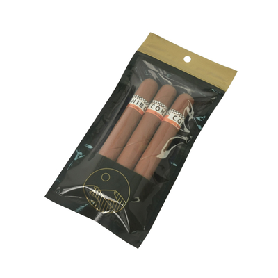 Custom Printed Zip Lock Cigar Humidor Bags Humidified Cigar Packaging Bags With Moisturizing System for Cigar Accessories