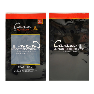 Rotogravure Printing PET/PE Plastic Bags Side Sealing Bag With Zipper Cigar Pouch Tobacco Pouch Mylar Bag for Package