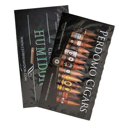 Custom Printed Individual Ziplock Reclosable Cigar  Retail Bags Cigar Bag