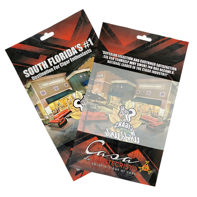 Packaging Printing 3 Side Sealing Bag Food Packaging Mylar Bags Tobacco Pouch Cigar Bags Custom With Zipper