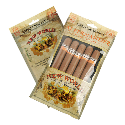Custom Printed Zip Lock Cigar Humidor Bags Humidified Cigar Packaging Bags With Moisturizing System for Cigar Accessories