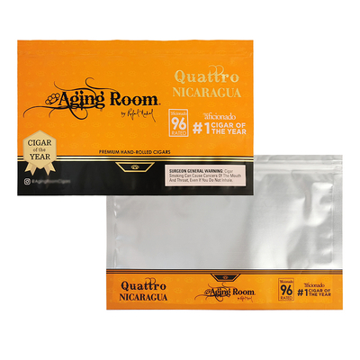 Rotogravure Printing Side Sealing Bag PET/PE Plastic Bags Tobacco Pouch Cigar Bag with Zipper