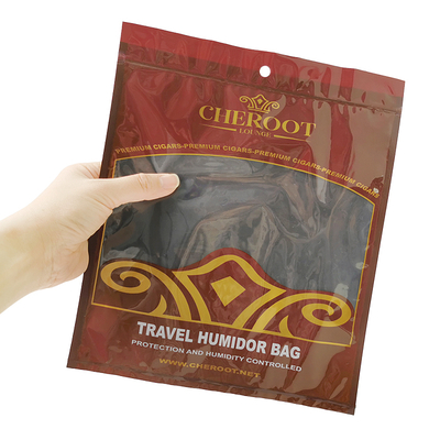 Custom Tobacco Cigar Plastic Bags Packaging Plastic Pouches Individual Cigar Bag Cigar Humidity Bag