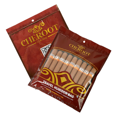 Custom Tobacco Cigar Plastic Bags Packaging Plastic Pouches Individual Cigar Bag Cigar Humidity Bag