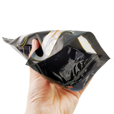 Custom Printed Ziplock Cigar Packaging Bag Tobacco Leafs Packaging Bag Frosted Food Packaging Bags