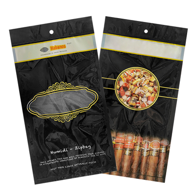 Custom Printed Ziplock Cigar Packaging Bag Tobacco Leafs Packaging Bag Frosted Food Packaging Bags