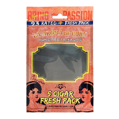 Custom Printing Travel Cigar Humidor Bag 4-6 Cigars Humidified Plastic Pouches with Cigar Packaging Bag