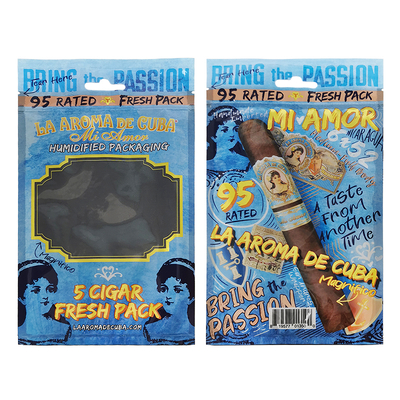 Custom Logo Ziplock Mylar Foil Cigar Packaging Bag Clear Plastic Side Gusset for Household Products and Cigars